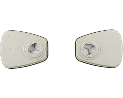 Deux filtres pour masque respiratoire