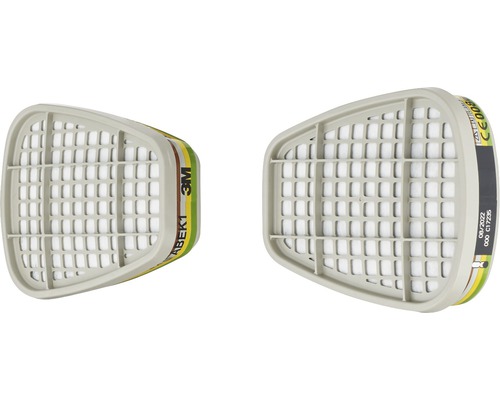 Filtre contre les gaz et les vapeurs 3M™6059PRO1, classe de protection ABEK1 Filtre à gaz ABEK1 Logo 3M, une paire