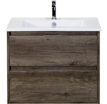 Waschtischunterschrank mit zwei Schubladen und Waschbecken