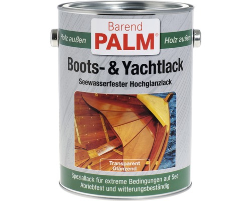 Laque à bateaux laque pour yachts Barend Palm transparent 750 ml