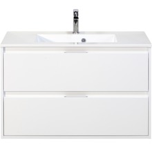 Waschtischunterschrank mit zwei Schubladen, Waschbecken und Armatur