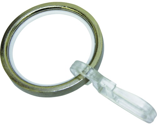 Anneau pour rideau Valence anneau avec insert de patin acier inoxydable Ø 20mm-0