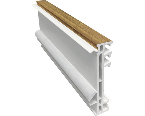 Verbreiterungsprofil 15 mm ARON Basic weiß/golden oak Länge 1400 mm Verbreiterungsprofil 15 mm ARON Basic weiß/golden oak Länge 1400 mm
