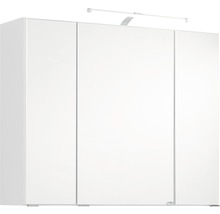 Spiegelschrank Held Möbel 90 x 20 x 66 cm weiß 3-türig 008