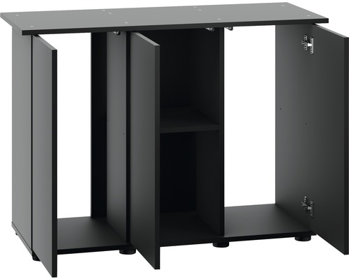 Meuble pour aquarium avec trois portes et une étagère