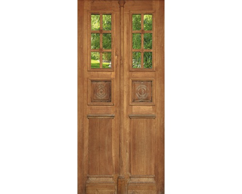 Papier peint panoramique intissé 19548 papier peint de porte porte en bois antique 2 pces 90 x 200 cm