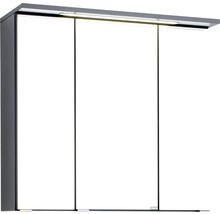 Spiegelschrank Held Möbel 70 x 20 x 66 cm dunkelgrau 3-türig 010