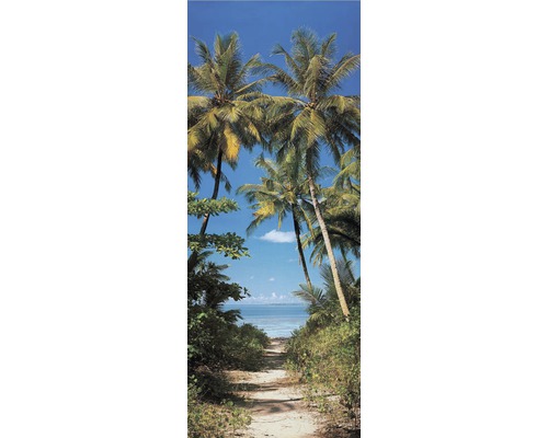 Papier peint panoramique intissé 19600 papier peint de porte Beach Path 2 pces 90 x 200 cm