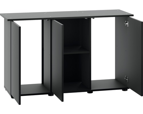 Meuble bas pour aquarium avec trois portes et une étagère