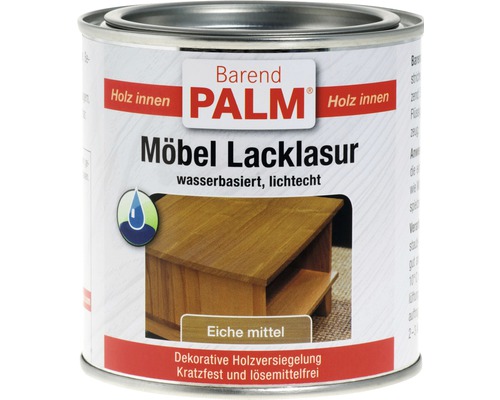 Lasure laque pour meubles Barend PALM chêne 375 ml Barend Palm lasure pour meubles chêne moyen pour l''intérieur