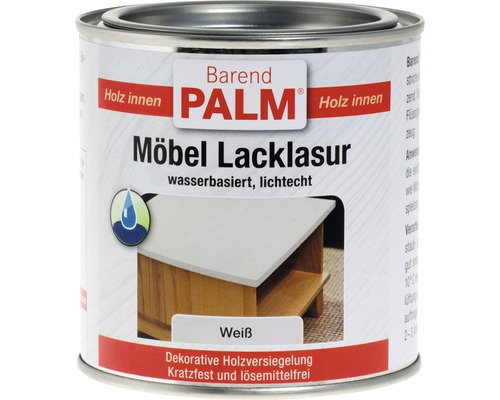 Vernis pour laque à meubles Barend Palm blanc 375 ml