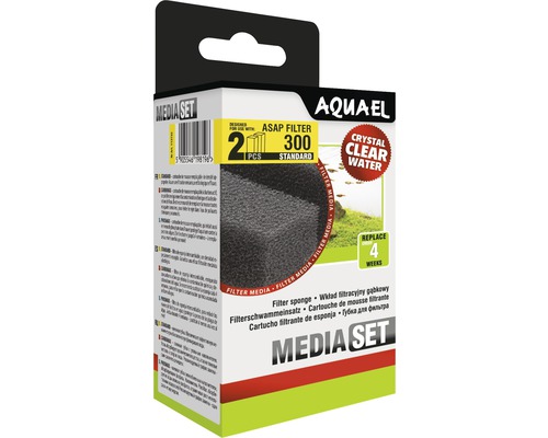 Éponge filtrante AQUAEL ASAP 300 Standard 2 pièces Aquael Media Set pour filtre ASAP 300, comprenant deux mousses de filtration