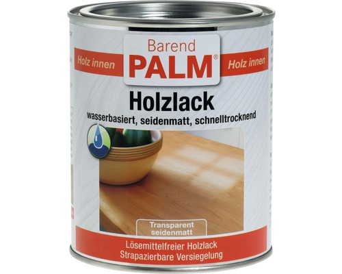 Laque pour bois Barend PALM mat satiné 750 ml Barend Palm vernis à bois pour applications intérieures