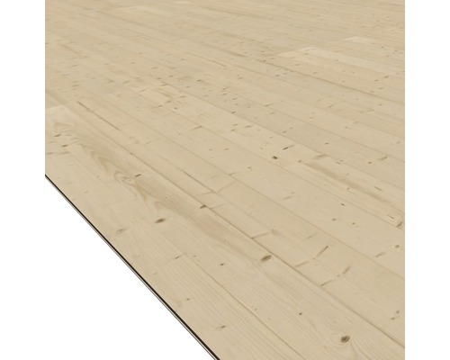 Plancher Karibu pour dimensions de socle 280 x 280 x 1,6 cm nature