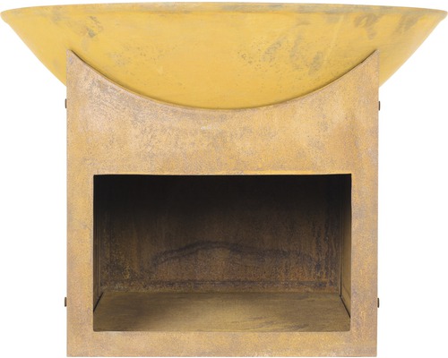 Brasero avec socle carré pour le jardin