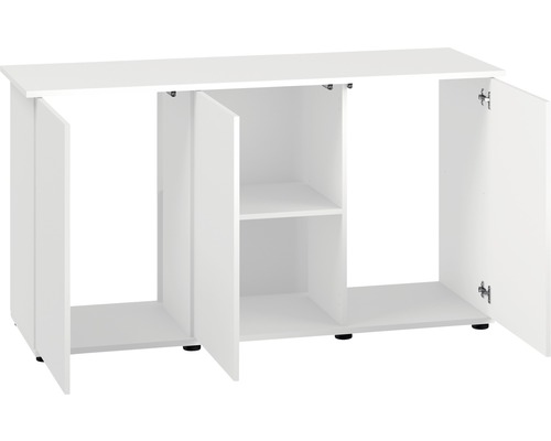 Meuble bas blanc avec trois portes