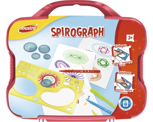 Joustra Spirograph set de dessin dans une valise rouge