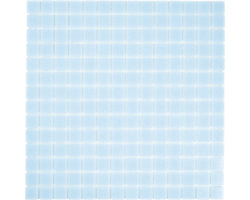 Glasmosaik GMA33 uni lichtblau 30,5x30,5 cm