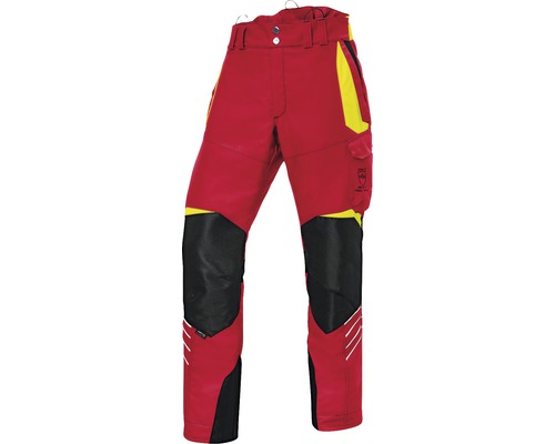 Pantalon de protection forestier rouge/jaune taille XL-89-0