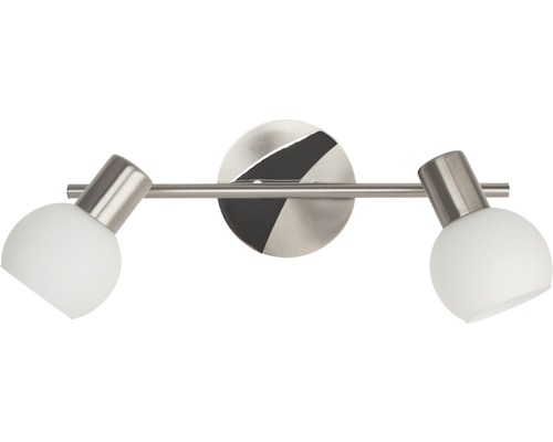 Plafonnier à deux lampes avec abat-jour