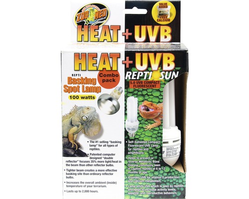 Wärmelampe und Kompaktlampe ZOO MED Heat & UVB Combo Pack