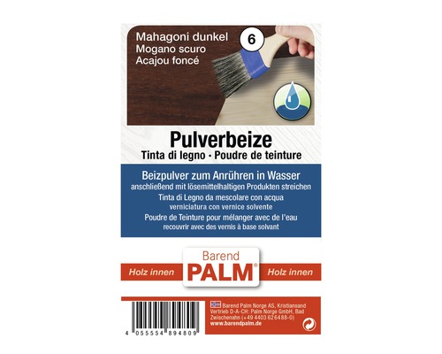 Pulverbeize Barend Palm mahagoni dunkel 12,5 g