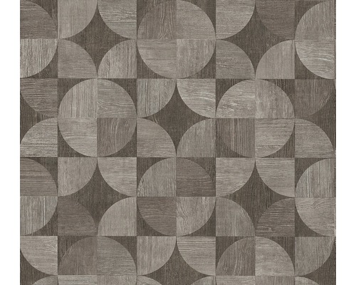 Vliestapete 36913-2 Metropolitan Stories Holzdesign braun Grafisches Tapetenmuster mit Holzoptik