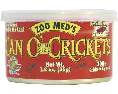 Grillons en conserve ZOO MED Can O' Crickets Mini Size (200/can) 35 g-0