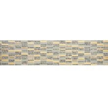 Mosaïque de verre avec pierre naturelle City 29 or, 30x30 cm