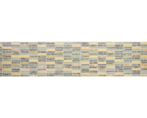 Mosaikfliesen mit Stadtnamen