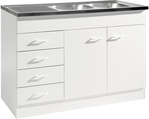 Protection sous évier de cuisine en aluminium, SOTTOLAVELLO Elément bas  avec côté (562x530) MADE IN ITALY