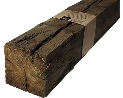 Poutre en bois ancien Buildify hachée épicéa/pin/sapin 100x120mm jusqu'à 140x140 mm longueur : 2000 mm