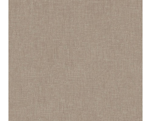 Papier peint intissé 36922-5 Metropolitan Uni textile marron Papier peint textile avec une fine structure de tissu