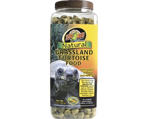 Nourriture en pellets pour tortues terrestres ZOO MED Natural Grassland Tortoise Food 425 g