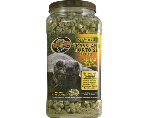 Nourriture en pellets pour tortues terrestres ZOO MED Natural Grassland Tortoise Food 1,70 kg