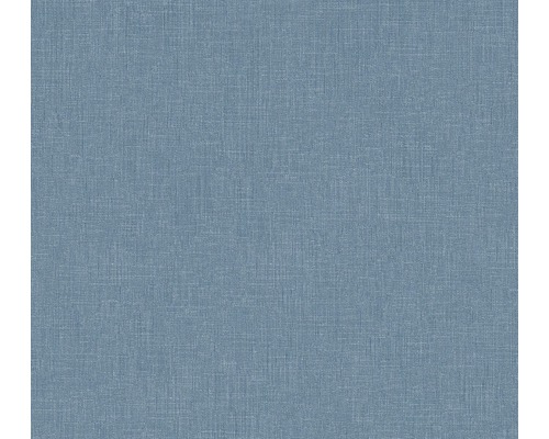 Papier peint intissé 36925-9 Metropolitan Uni textile pétrole Gros plan d''un papier peint textile bleu avec une fine structure
