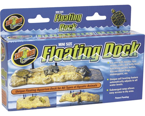 Schwimminsel ZOO MED Mini Floating Turtle Dock 21x4x9 cm Verpackung einer Mini-Schwimmdock für Aquarien von Zoo Med