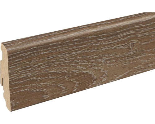 SKANDOR Sockelleiste Eiche bronze FOEI08Z FU60L 19 x 58 x 2400 mm Sockelleiste mit Holzstruktur