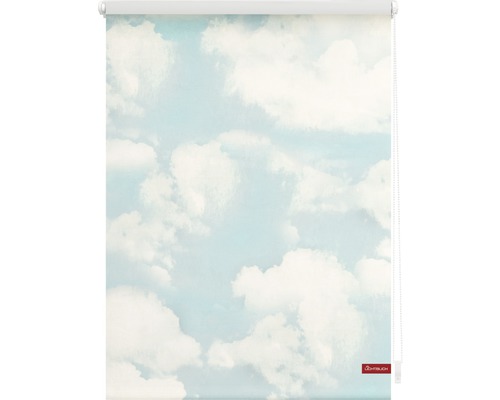 Store enrouleur avec motif de nuages pour fenêtres