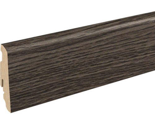 SKANDOR Sockelleiste Eiche grau III FOEI430 FU60L 19 x 58 x 2400 mm Fußleiste mit Holzdekor