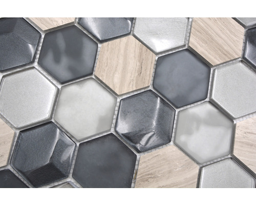 Mosaïque en forme hexagonale