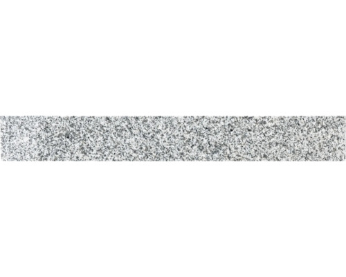 Plinthe en granit Palace gris poli 8 x 61 x 0,8 cm Dalle de granit grise à grain fin