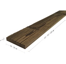 Planche en bois ancien Buildify brûlée par le soleil épicéa/pin/sapin 20x160-200 mm longueur : 1000 mm-thumb-5