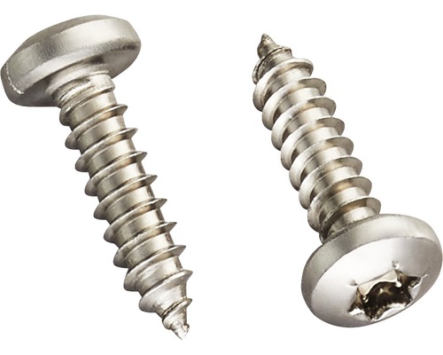 Vis inox Gutta V2A pour métal 4,2 mm x 16 mm paquet = 20 pces Deux vis à tête bombée
