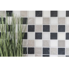 Natursteinmosaik MOS 32/1125 grau 30,5x30,5 cm