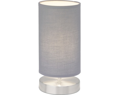 Lampe de table 1 ampoule H 255 mm Claire chrome/gris
