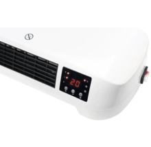 Radiateur soufflant électrique mural avec affichage numérique de la température