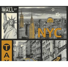 Papier peint 30045-1 Boys & Girls 6 New York noir jaune-thumb-0