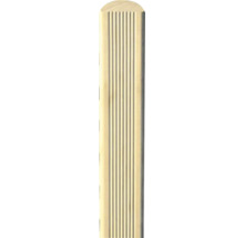 Poteau en bois rainuré