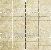 Mosaïque en pierre naturelle de forme rectangulaire